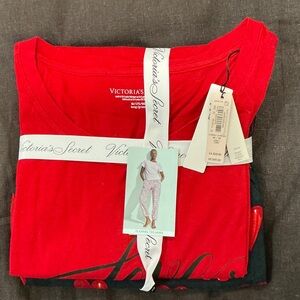 Victoria's Secret Vibrant Red Pajama Set
